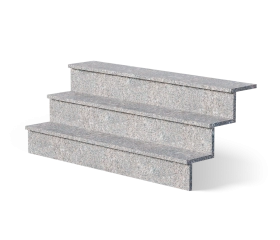 Ступень L*350*30, м/р: Южно-Султаевское (полированная, полированная фаска 5*5 и торец по одной стороне)